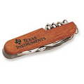 13 Function Wooden Army Style Knife (1"x3 1/2")